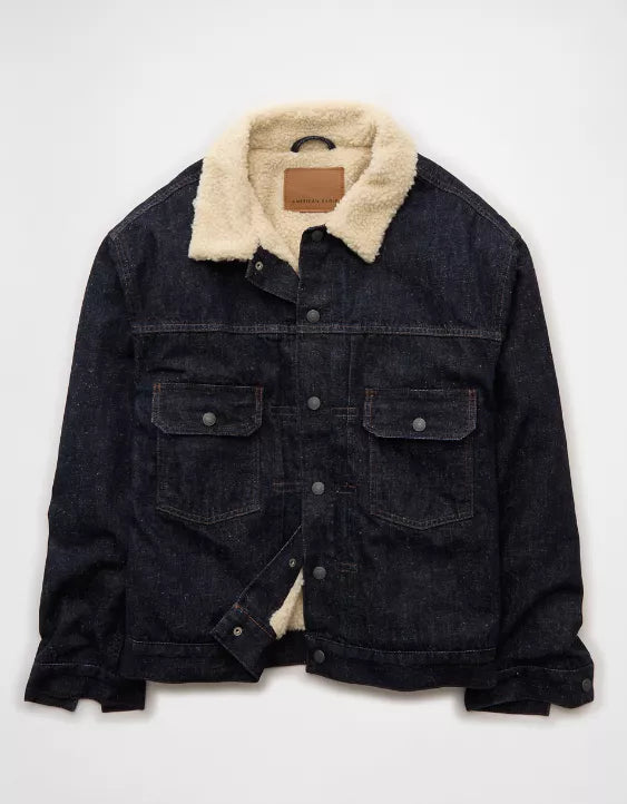 AE Sherpa Denim Jacket